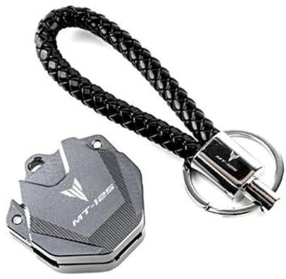 QIBOZNG Schutzhülle Motorradschlüssel Für YAMA&HA MT125 MT-125 2014-2024 2023 2022 Motorrad Schlüssel Abdeckung Fall Shell Schlüssel Schutz Schlüsselbund Schlüssel Fall(Gray2)