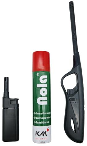 Feuerzeug - Mix Stabfeuerzeug inkl. 100ml Feuerzeuggas NOLA