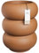 Elho Amber Roll High 43 - Pot de Fleur - Interieur & Extérieur - Plastique 100% Recyclé - Ø 43 x H 58 cm - Marron/Caramel