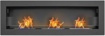 Traiano - Chimenea de bioetanol empotrable (120 x 40 cm)
