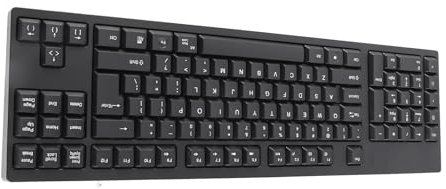 Ejoyous Teclado para Zurdos, Teclado Ergonómico de Tamaño Completo, Interfaz USB Dual, Teclado de 109 Teclas para Ordenador Portátil