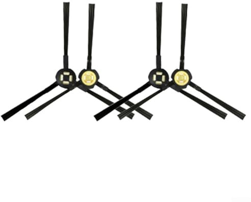 Spazzola laterale di ricambio per robot aspirapolvere ILIFE V3x, confezione da 4/10, garantisce una copertura completa degli angoli (confezione da 4)