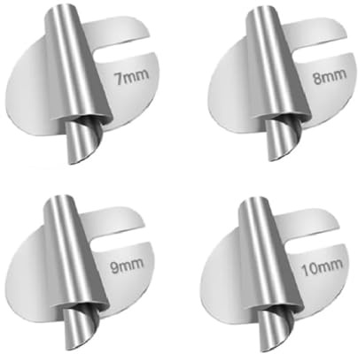 Sewing Rolled Hemmer Foot 4Pcs (7-10MM), Rolled Hem Hammer Foot for Sewing Machine, Rolls Hemming Attachement Rolled Seam Presser Foot, Sewing Accessories & Tools
