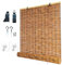 DXHYYM Store Enrouleur en Bambou, Store Occultant Enrouleur pour Tonnelle Terrasse Véranda Jardins, Anti-UV 60 80 90 100 120 140 150cm Rideau de Roseau, Rideau de D'intimité, Stores Romains