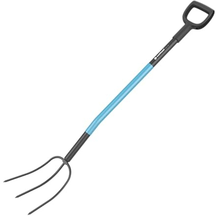 Cellfast Gabel aus Stahl - 3 Zähne - mit langem Schaft und Kompositegriff - rutschfeste Beschichtung - 130 cm - Cellpro