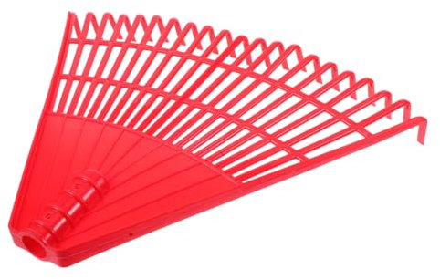 JOINPAYA Râteau à Feuilles Robuste Plastique Rouge 21 Dents pour Jardinage en Extérieur Ramassage des Feuilles Pelouse Et Gazon Synthétique Outil De Jardin à Main
