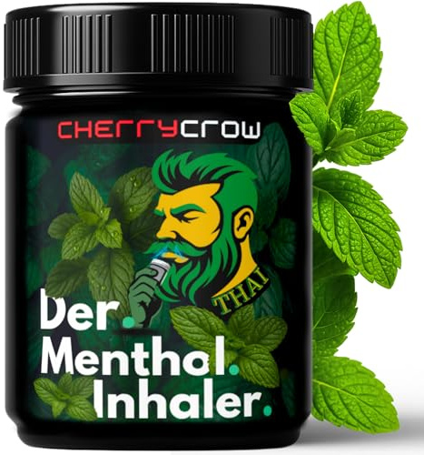 Der Menthol Inhaler - Kräuter Inhalator Thai-Stil, 100% vegan & pflanzlich | Natürliche Frische mit Pfefferminze, Zitronella & Lavendel - 100% pflanzlich, für ein spürbar freies Atemgefühl