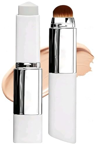FaceloveFoundation Stick mit Pinsel, 2-in-1 Farbwechselnder Fondotinta Coreano, Korean Foun Dation Makeup für Alle Hauttypen.