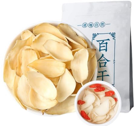 TraiHuyan Dried Lily Bulbs (Bai He) 100g | Sun-Dried & Hand-Picked | Natural, Sulfur-Free & Unbleached | Rich in Prebiotic Fiber | Vegan & Gluten-Free | for Soups, Stir-fry & Herbal Tea