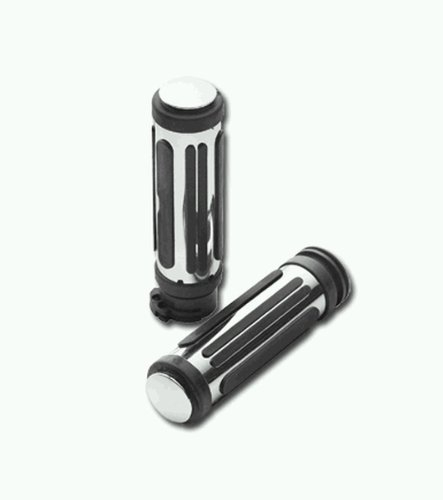 Lenkergriffe Motorrad Rubber Chrome Harley Davidson 96 – 13
