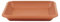 greemotion Soucoupe carrée pour pot de fleur 41 x 41 cm - Dessous de pot de fleur en plastique marron aspect terre cuite - Plateau pour jardinière résistant aux UV et au gel