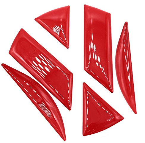 Finest Folia 3D Emblem Gel Aufkleber hinten DM001 (Rot)