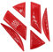 Finest Folia 3D Emblem Gel Aufkleber hinten DM001 (Rot)