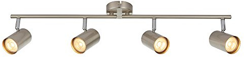 Saxby Arezzo 7W Quad Satin Chrome Decorative Commercial Domestic Adjustable Spotlight Bar