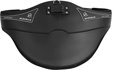 Acavallo Stollenschutzgurt Anatomic PVC + Gel mit anatomischem Gelpolster, Farbe:schwarz, Länge:115