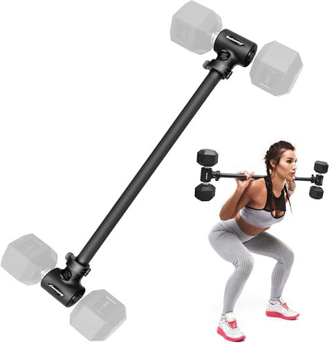 Kurzhantel-Konverter, Konvertieren Sie Hanteln in Langhantel, Hantel Langhantel-Konverterstange, Balency Langhantelstange für Heim-Fitnessstudio, Workout, verstellbares Gewicht & bis zu 90 kg