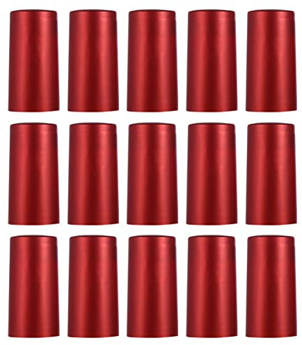 TOYANDONA PVC Schrumpfkapseln Randverzierung Weinflaschenkapseln Siegelkapseln Schrumpfkappen für Wein Flaschen 100 Stücke (Rotwein)