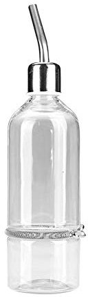 Zerodis Alimentador automático Agua Loros Mascotas dispensador biberones Agua pájaros con Accesorios Jaula pezones Bolas Acero Inoxidable(L)