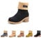 Hitmars Stivali Donna Invernali Stivaletti Camoscio Boots Stivali Foderati Caldi Scarpe Eleganti Moda Comodi Nero EU 40