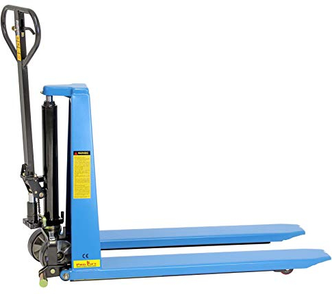 Pro-Lift-Montagetechnik Scherenhubwagen Palettenwagen Hubwagen 1000kg Traglast Gabelhubwagen Hubhöhe 800mm Handhubwagen für Europaletten 1 t Scherenhubtisch Palettentisch