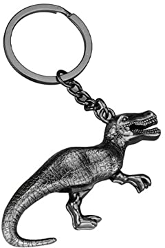ARFUKA Schlüsselanhänger Dinosaurier Anhänger Autoschlüsselanhänger Männer Frauen Schlüsselringe Schlüsselbund Keychain für Geburtstag Weihnachten Feiertag Geschenk Schwarz