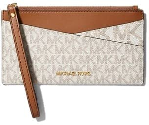Michael Kors Jet Set Medium Logo Crossover Wristlet (VANILLA)