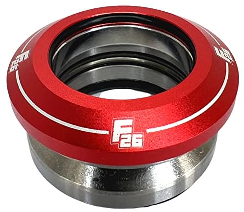 Fantic26 Stunt-Scooter/BMX Full Integrated Headset Steuersatz Kugellager 1 1/8'' (Rot)