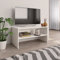 Homiuse Mueble para TV de Madera Contrachapada Blanco 80x40x40 cm - Mesa para Televisión de Salón con Soporte de Pie