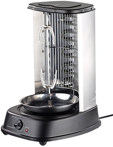 Rosenstein & Söhne Döner Schaschlik Grills: Döner- und Gyros-Grill DSG-200, 2000 Watt (Versandrückläufer) (Elektro Dönergrill, Tischgrill, Grillen)