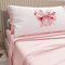 PETTI Artigiani Italiani - Lenzuola in Cotone con Federe in Stampa Digitale, Per Letto Una Piazza e Mezza, Completo Lenzuolo Sopra e Sotto con Angoli, Rosa, 100% Made in Italy