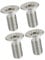 A ABSOPRO Brake Disc Rotor Screws Retaining Hardware Bolts Kit (Set of 4)