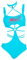 Winx Club Damen Bloom Halfter Hohl Krawatte Verschluss Design Einteiler Badeanzug Badeanzug, Blau, Large
