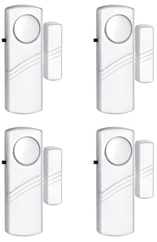 Alarma de seguridad para puerta y ventana, alarma antirrobo con sensor inalámbrico, alarmas de puerta para seguridad de niños, alarmas de timbre de fácil instalación para oficina, casa, ventana,