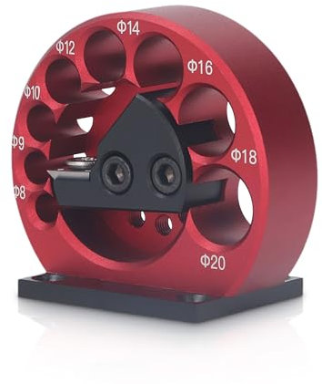 Macchina per Tasselli, Strumento Ausiliario per Asta Tonda per Macchina per Tasselli 8 a 20 Mm, Corpo in Lega di Alluminio Taglierina per Tasselli con Lama in Carburo