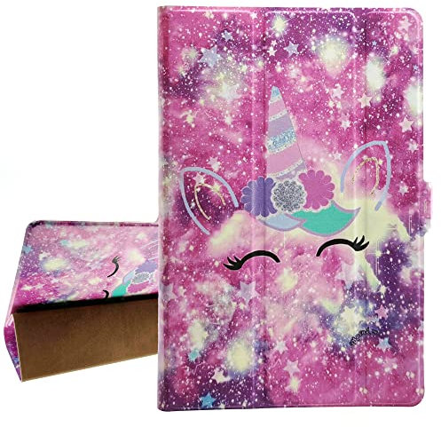 Funda delgada compatible con Peaq Pet-101-F464s de 10.1 pulgadas, funda para tablet con función atril DJS