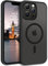 GaoBao Magnetic Case for iPhone 13 Pro Max, Compatible with MagSafe, Classic Shockproof Translucent Matte Protective Cover for iPhone 13 Pro Max 6.7, Black