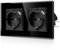 CNBINGO USB Doppelsteckdose mit Krallen - Glas Schuko Steckdose Unterputz mit USB Anschluss - 2× (Typ-C und USB-A Max.2,1 Amp) - Zweifach Schwarz Wandsteckdose mit Kindersicherung - JFGM2