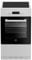 Cuisinière Induction - BEKO FSM58301WC - 3 Feux - 0,92 kWh/Cycle - 50 cm - Acier Inoxydable ou Émail