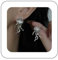 Cimenexe Böhmische Opal Quallen Ohrstecker Silber Meer Quallen Ohrringe Kleine Opal Ozean Quallen Ohrringe Quallen Mondstein Ohrringe Schmuck Für Frauen Und Mädchen Geschenke