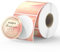 MUNBYN 50mm runde Thermoetiketten, Thermo Aufkleber Etiketten, orangefarbene Thermoaufkleber für Backen, Kerze, Lebensmittel, 500/1 Rolle
