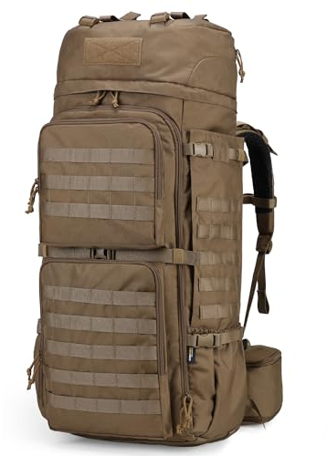 Mardingtop 75L Taktischer Rucksack mit RECCO-Rettungssystem Trekkingrucksack Große Kapazität Reiserucksack Für Wandern, Bergsteigen und Outdoor Sport