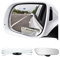 CGEAMDY 2 Stück Wasserdichter HD Glas Toter-Winkel-Spiegel, 360° Einstellbarer Weitwinkel-Seitenspiegel, Anti-Blendung Auto Rückspiegel, Autospiegel Rückspiegel Einstellbar Für Fahrzeuge(Rahmenlos)