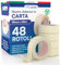 DNK TRADE Nastro Carta Professionale 38mm x 50m per Imbianchini Carta Gommata Riciclabile per Mascheratura Pittura Imbiancatura - 48 Rotoli