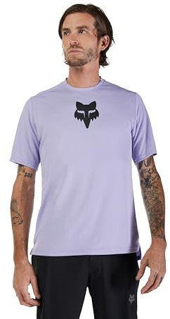 Fox Racing Herren Ranger Kurzarm-Mountainbike-Trikot, Lilac Fox Head, Größe M