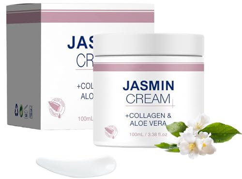 1 Stück Jasmin Salbe Augen Aktiv-Jasminsalbe, 100ml Jasmin Salbe Jasminsalbe Eye Cream mit Collagen Augenringe Schlupflider, Augenringe Entfernen, Jasmin Salbe Eye Cream mit Collagen