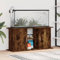 Rantry Aquariumständer Aquarien Schrank Aquarium Unterschrank, Aquarium Tisch mit Stabiler Oberplatte, Aquariumschrank für Sicheren Stand Räuchereiche 121x41x58 cm Holzwerkstoff