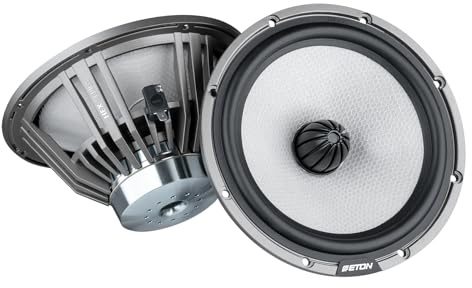 ETON HEX 165 –16,5 cm (6,5“) Tief-Mitteltöner, High End Einbau Lautsprecher für Autos und Wohnmobile, audiophiles Soundsystem mit Hexagon Membran, 140 Watt, 1 Paar