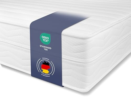 Träumegut24 AquaFlex 7-Zonen Matratze 120x200 cm | H2&H3 | Ergonomische Kaltschaummatratze | Hypoallergen & Antibakteriell | Bezug abnehmbar & waschbar | Oeko-TEX® | (19cm, 120 x 200 cm)