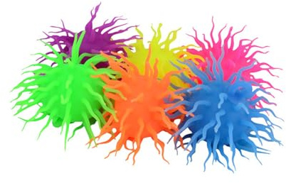 Spike Fluffy Ball mit Licht, Ø 12cm