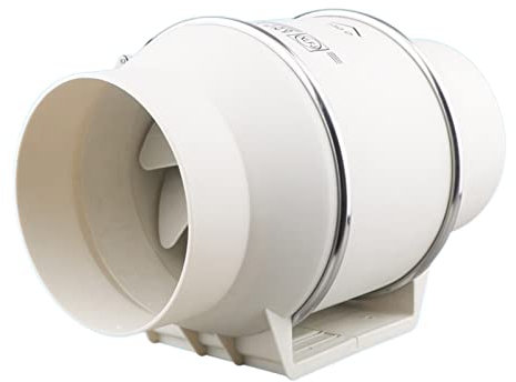 6 Inch 75W Low Noise Inline Duct Hydroponic Air Blower Fan Exhaust Fan For Home Bathroom Ventilation Vent And Grow Room - Exhaust Fan